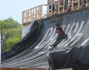 Alexis on the slide