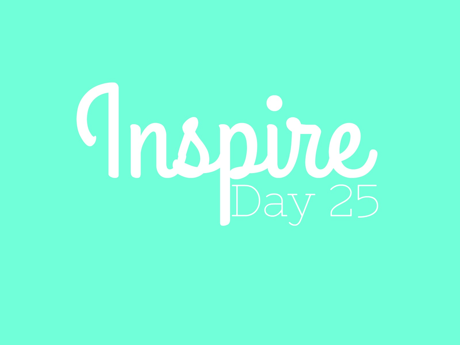 Inspire! Day 25- Seseli graphic